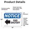 Signmission Gas Shutoff (Left Arrow) Sign With Symbol, 14 in W x Rectangle, Vinyl Decal OS-2PACK-NS-D-1014-L-13024 - alternate 6